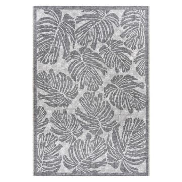 Covor adecvat pentru exterior NORTHRUGS Monstera, 200 x 290 cm, gri - bej