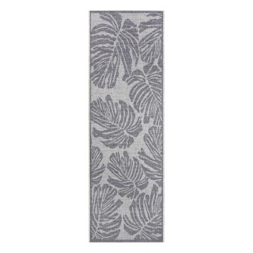 Covor adecvat pentru exterior NORTHRUGS Monstera, 70 x 200 cm, gri - bej