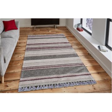 Covor rezistent Eko, IN 02 - Cream, Lilac, 100% acril,  120 x 180 cm Covor rezistent Eko, IN 02 - Cream, Lilac, 100% acril,  120 x 180 cm