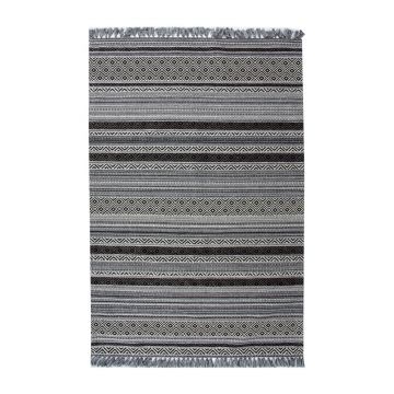 Covor rezistent IN 02 - White, Black, 120x180 cm Covor rezistent IN 02 - White, Black, 120x180 cm