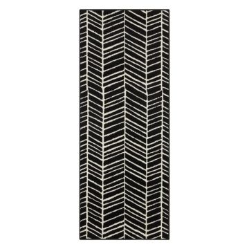 Traversă Ragami Velvet, 80 x 250 cm, negru