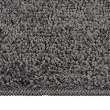 vidaXL Covor pufos, gri închis, 140x200 cm, antiderapant vidaXL Covor pufos, gri închis, 140x200 cm, antiderapant