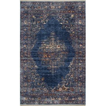 Covor Eko rezistent, ALT 01 - Navy, 100% poliester, 130 x 190 cm ieftin