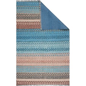 Covor Eko rezistent, BD 04 - Blue, 100% poliester, 150 x 230 cm la reducere