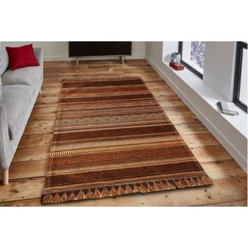 Covor Eko rezistent, IN 01 - Brown, Terra, 100% acril, 160 x 230 cm