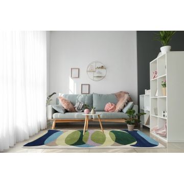 Covor Feel Bedora, 160x230 cm, 100% lana, multicolor, finisat manual