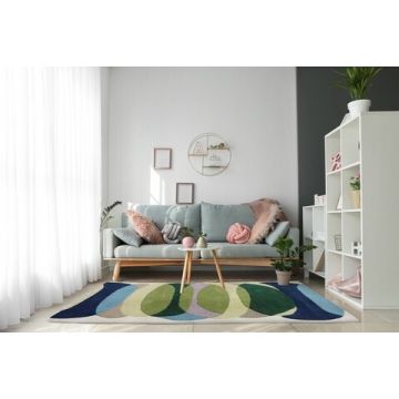Covor Feel Bedora, 200x300 cm, 100% lana, multicolor, finisat manual Covor Feel Bedora, 200x300 cm, 100% lana, multicolor, finisat manual