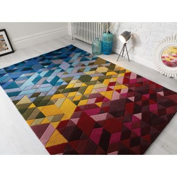 Covor Kingston Multi, Flair Rugs, 120 x 170 cm, 100% lana, multicolor ieftin