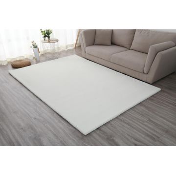 Covor Shaggy soft, Heinner, 160x230 cm, poliester/bumbac, alb