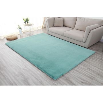 Covor Shaggy soft, Heinner, 160x230 cm, poliester/bumbac, turcoaz ieftin