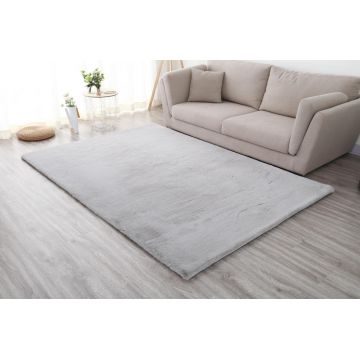 Covor Shaggy soft, Heinner, 200x300 cm, poliester/bumbac, gri