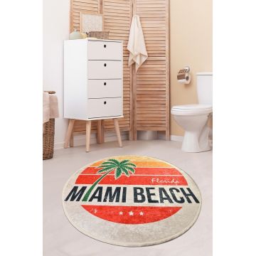 Covoras de baie Miami Beach, Chilai, Ø140 cm, multicolor