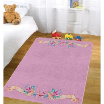 Covor Ballerina design, Oyo Kids, 80x140 cm, poliester, multicolor