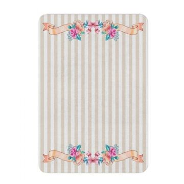 Covor Ballerina design w stripes, Oyo Kids, 100x140 cm, poliester, multicolor