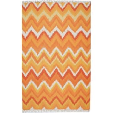 Covor Eko rezistent, BD 03 - Orange, 100% poliester, 120 x 180 cm