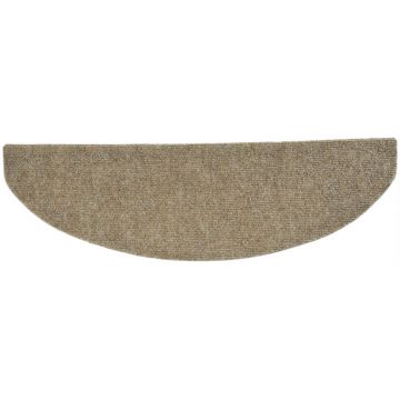 Covor scari Semirotund C-290105, Decorino, 21x65 cm, polipropilena, bej la reducere