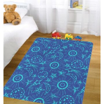 Covor Universe, Oyo Kids, 80x140 cm, poliester, multicolor