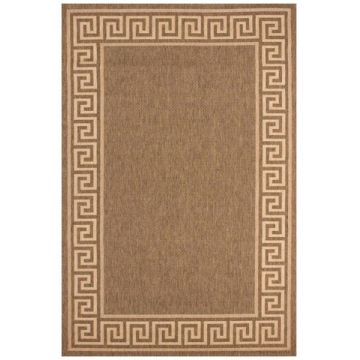 Covor Zara Border, Decorino, 120x170 cm, polipropilena, maro