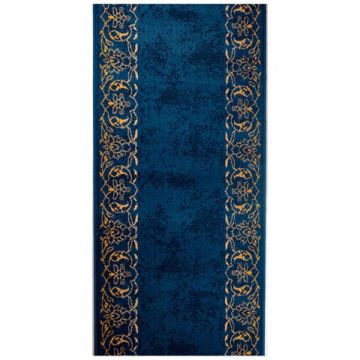 Traversa pentru hol Masali, Decorino, 80x150 cm, polipropilena, albastru