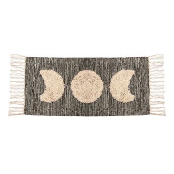 Covor din bumbac pentru copii Sass & Belle Moon Phases, 80 x 45 cm, roz-gri Covor din bumbac pentru copii Sass & Belle Moon Phases, 80 x 45 cm, roz-gri
