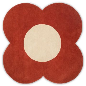 Covor Orla Kiely Flower diametru 150cm 61303 tomato