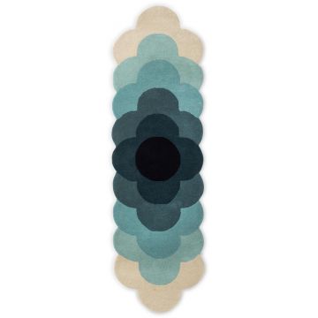 Covor Orla Kiely Optical Flower 67x230cm 61207 teal