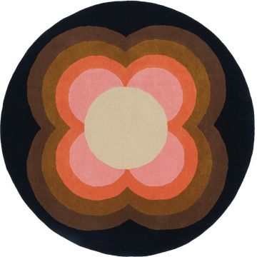 Covor Orla Kiely Sunflower diametru 150cm 60005 roz ieftin