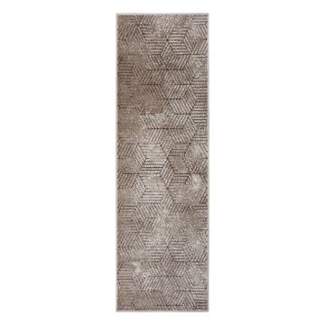 Covor tip traversă Hanse Home Lux Polygon, 70x300 cm, maro