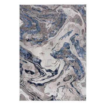 Covor Flair Rugs Marbled, 160 x 230 cm, albastru-gri