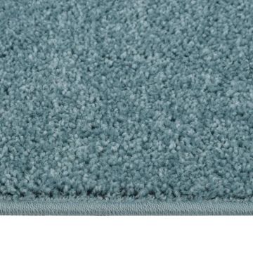 vidaXL Covor cu fire scurte, albastru, 140x200 cm