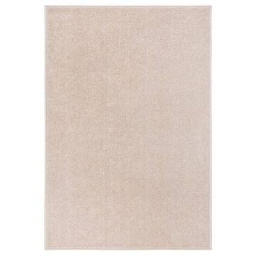 vidaXL Covor cu fire scurte, bej închis, 200x290 cm