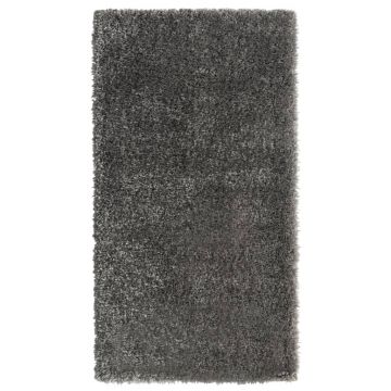 vidaXL Covor moale cu fire înalte, antracit, 80x150 cm, 50 mm vidaXL Covor moale cu fire înalte, antracit, 80x150 cm, 50 mm