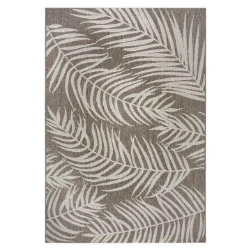 Covor adecvat pentru exterior NORTHRUGS Palmera, 160 x 230 cm, maro - bej