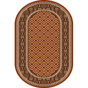 Covor Apium Brick Red Oval, Wilton