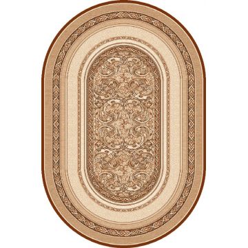 Covor Aralia Beige Oval, Wilton