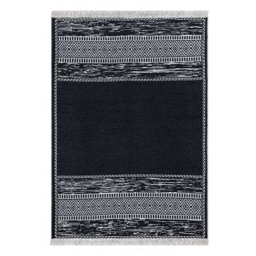 Covor din bumbac Oyo home Duo, 120 x 180 cm, alb-negru ieftin