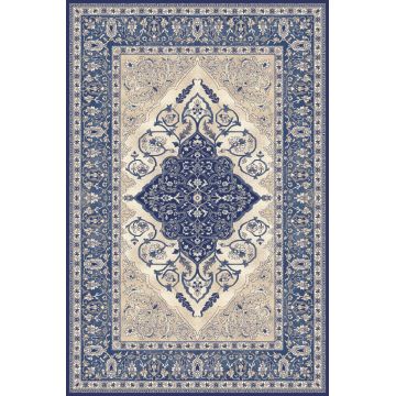 Covor din lana Leyla Bleumarin, Wilton