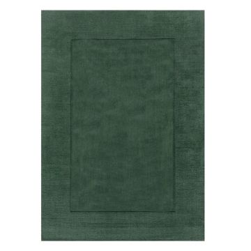 Covor din lână verde închis Flair Rugs Siena, 120 x 170 cm