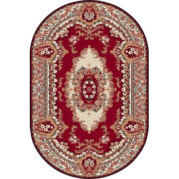 Covor Krolewski Dark Red Oval, Wilton
