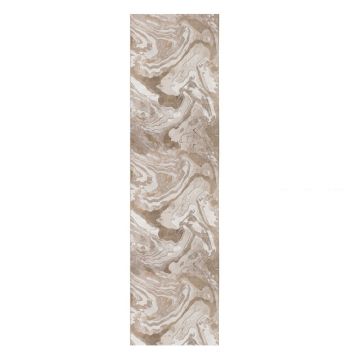 Covor tip traversă Flair Marbled, 60 x 230 cm, bej