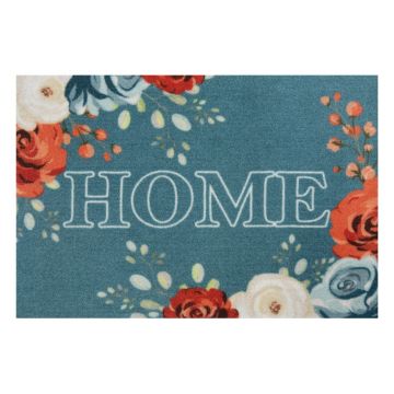 Covoraș intrare Hanse Home Flower Home, 40x60 cm, albastru