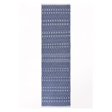 Traversă Asiatic Carpets Halsey, 66 x 240 cm, albastru-alb