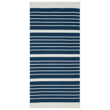 vidaXL Covor, albastru marin, 80x150 cm, bumbac