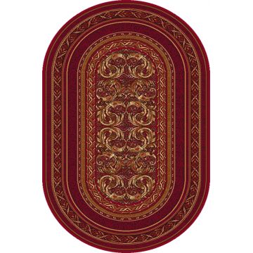 Covor Aralia Dark Red Oval, Wilton