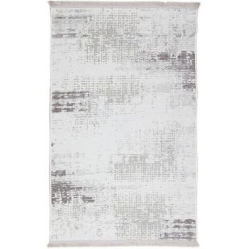 Covor Eko rezistent, NK 01 - Cream, Grey, 100% poliester, 155 x 230 cm