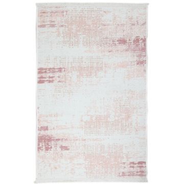 Covor Eko rezistent, NK 01 - Cream, Pink, 100% poliester,  75 x 200 cm Covor Eko rezistent, NK 01 - Cream, Pink, 100% poliester,  75 x 200 cm
