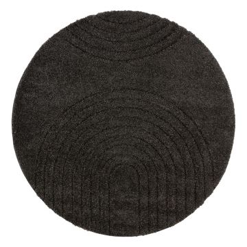 Covor Mint Rugs Norwalk Fergus, ø 160 cm, negru ieftin