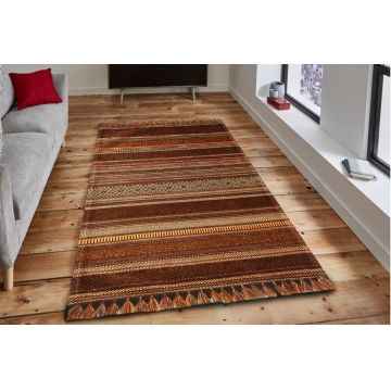 Covor rezistent Eko, IN 01 - Brown, Terra, 100% acril, 120 x 180 cm