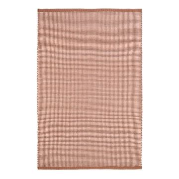 Covor roșu cu lână 230x160 cm Bergen - Nattiot