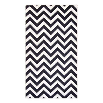 Covor Vitaus Ryan, 50 x 80 cm, alb-negru Covor Vitaus Ryan, 50 x 80 cm, alb-negru